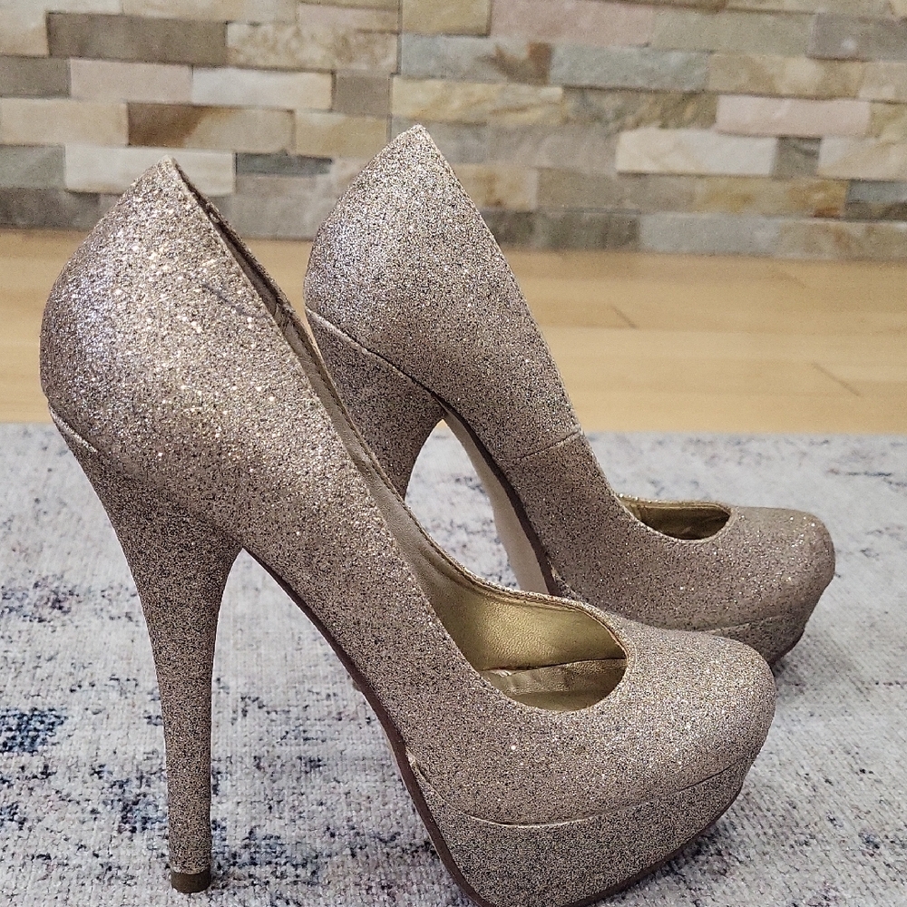 Elegant Glitter High Heels